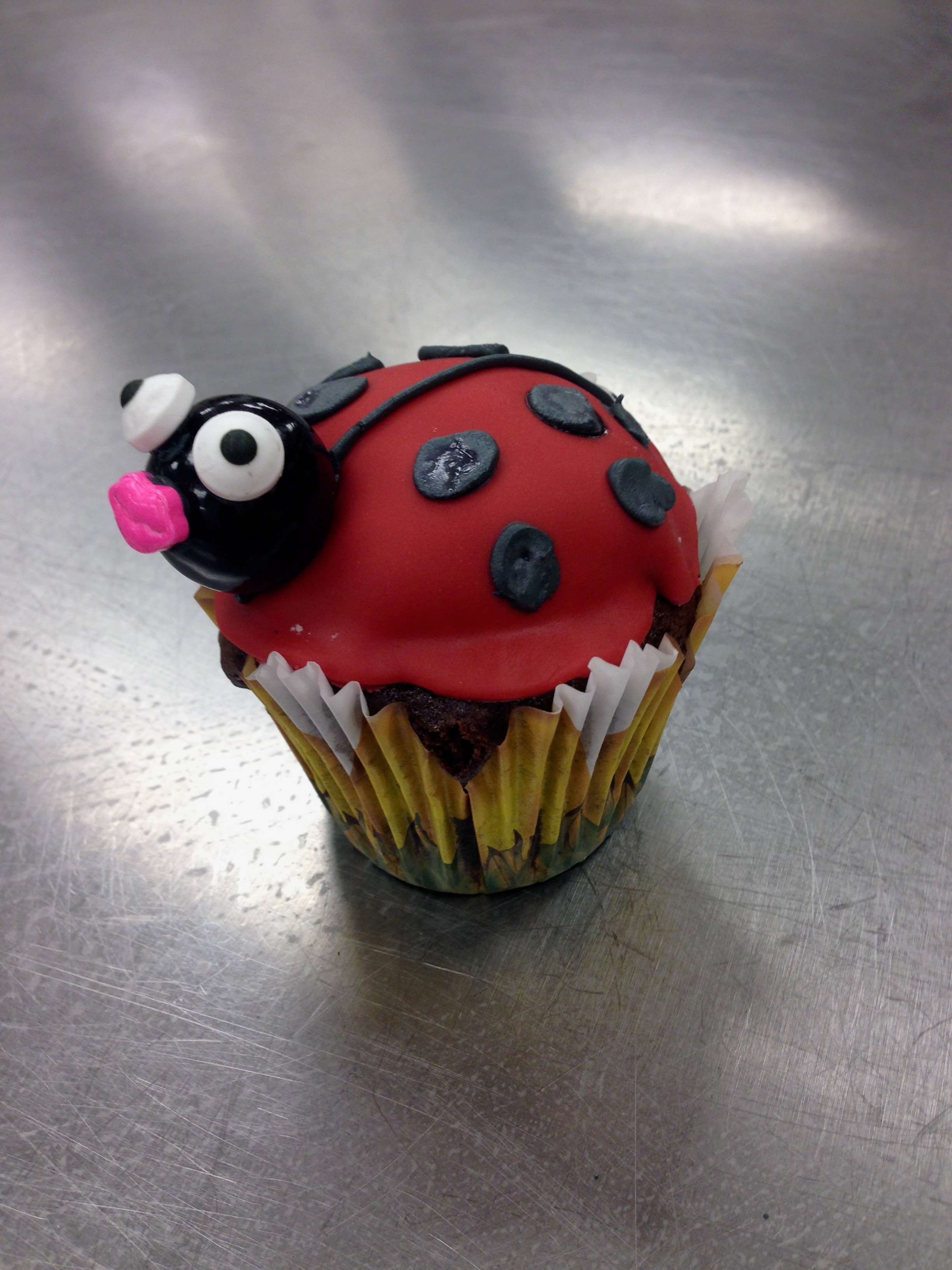 Ladybug Cupcake Closeup